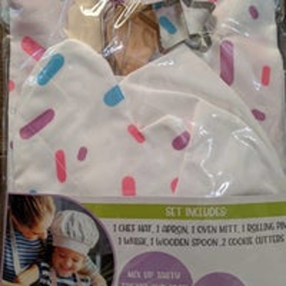 New Junior chef set Baking 8 PCs set for little helper pink girl - Picture 2 of 5